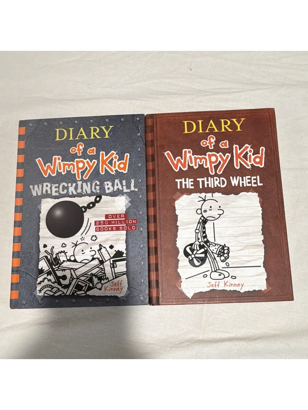 Diary of a Wimpy Kid: Wrecking Ball & The Third Wheel by Jeff Kinney - Set of 2